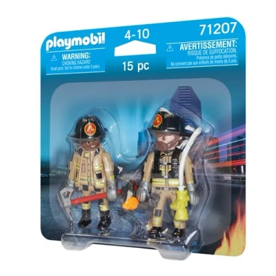Afbeelding van Gelede Figuren Playmobil 71207 Brandweerman 15 Onderdelen Duo
