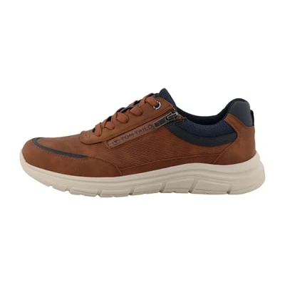 Afbeelding van TOM TAILOR 9580080005 Sneakers voor heren, Cognac., 45 EU