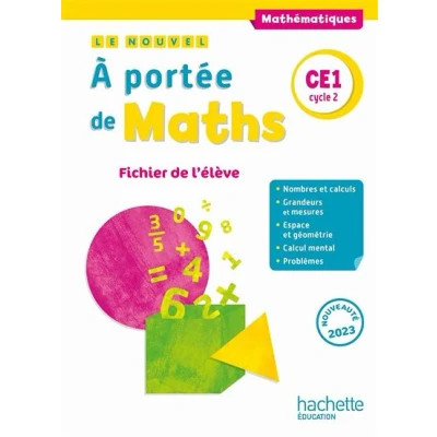 Image de Le nouvel A portée de maths CE1 Fichier élève