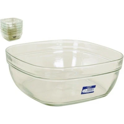 Afbeelding van Saladekom Duralex Lys Vierkant Stapelbaar (23 x 23 9 cm) (3 L)