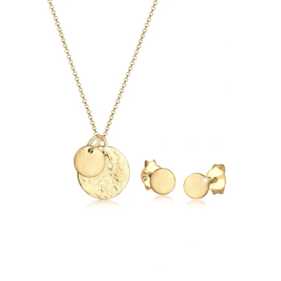 Afbeelding van Elli Jewelry SET Basic Oorbellen goldcoloured, Dames, Maat: 45, Gold/coloured