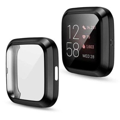 Afbeelding van Fitbit Versa 2 Soft TPU case (volledig beschermd) Zwart