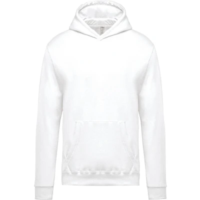 Afbeelding van Kariban Kindersweater met capuchon K477 White