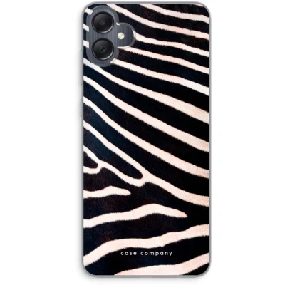 Afbeelding van Case Company® hoesje geschikt voor Samsung Galaxy A05 Zebra Soft Cover Telefoonhoesje Bescherming aan alle Kanten en Schermrand