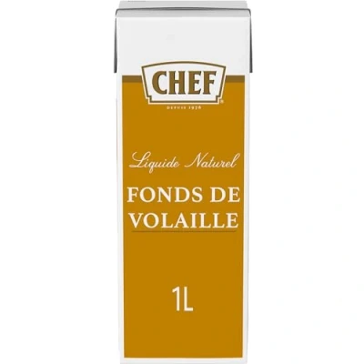 Afbeelding van CHEF Vloeibare Natuurlijke Pluimvee Fonds Culinaire Hulpmiddelen, Sauzen 1l Baksteen Klaar Voor Gebruik