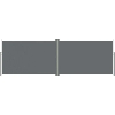 Afbeelding van Tuinscherm uittrekbaar 220x600 cm antracietkleurig