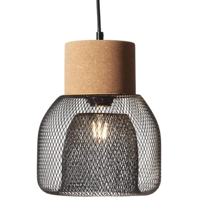 Afbeelding van BRILLIANT lamp Flaka hanglamp 1 fl. Mat zwart 1x A60, E27, 40W, gf normale lampen niet gespecificeerd Kabel kan worden ingekort Geschikt voor LED