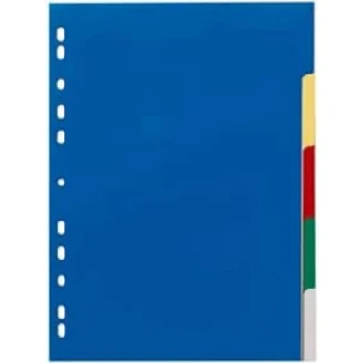 Afbeelding van Durable 673027 register DIN A4 5 neutrale toetsen voorblad universele perforaties polypropyleen 120 micron kleuren 25 stuks