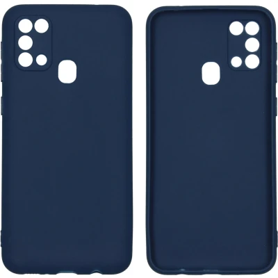 Afbeelding van iMoshion Hoesje Geschikt voor Samsung Galaxy M31 Siliconen Color Backcover Donkerblauw