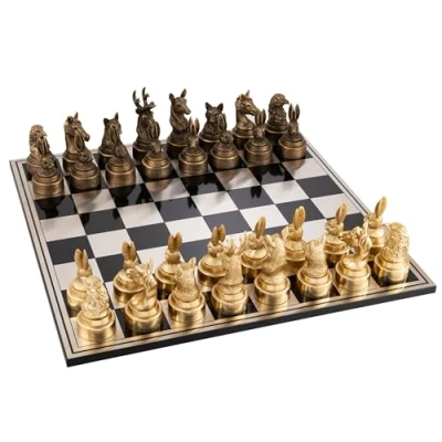 Afbeelding van Schaakspel Dieren Decoratief ornament beeld schaken