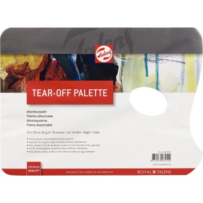 Afbeelding van Talens Afscheurbare Mengpaletten Voor Verf, Ft 22 X 30 Cm, Pak Met 36 Vellen Palet