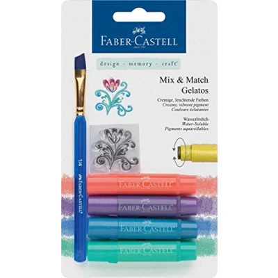 Image de Faber Castell Blister De 4 Craies Gelatos Metallic
