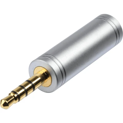Afbeelding van BKL Electronic 1103098 Jackplug Audio Adapter [1x male 3,5 mm 1x female mm] Goud