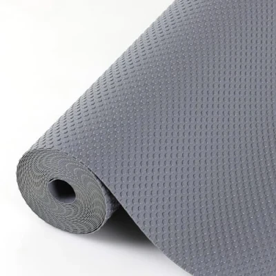 Afbeelding van Hersvin 60 x 500 cm plankbekleding, keukenkast, zonder lijm, lademat, EVA tapijt, antislip, wasbaar, waterdicht, koelkastmat, meubelbescherming, kunststof coating, donkergrijs