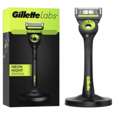 Afbeelding van Gillette Labs met peelingstang, scheermes voor heren, 1 handvat, navulmesje, inclusief premium magnetische houder
