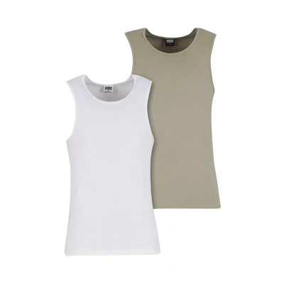 Afbeelding van Urban Classics 2PACK Hemd, Heren, Maat: XL, Paleolive white