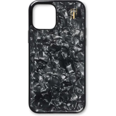 Afbeelding van iDeal of Sweden Hoesje Geschikt voor iPhone 12 / Pro Pearlized Case Zwart
