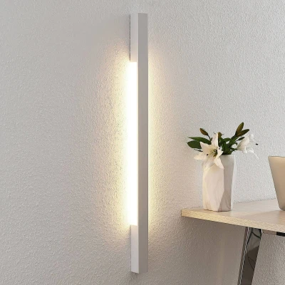 Afbeelding van Arcchio LED wandlamp 2lichts aluminium H: 91 cm wit Inclusief lichtbronnen