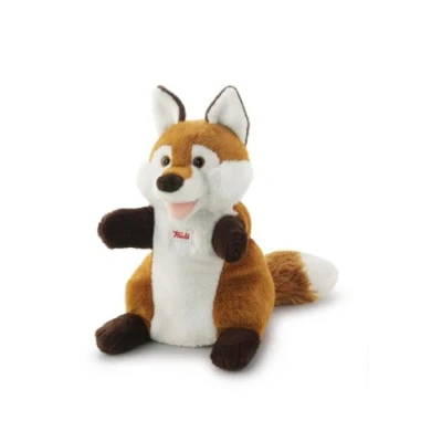 Afbeelding van Trudi Puppets Handpop Vos 25 cm Hoge kwaliteit pluche knuffel Knuffeldier voor jongens en meisjes Bruin Wit 15x25x16 maat S