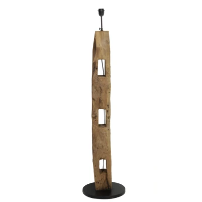 Afbeelding van Light &amp; Living Vloerlamp KARLOVO 35x35x144cm Bruin