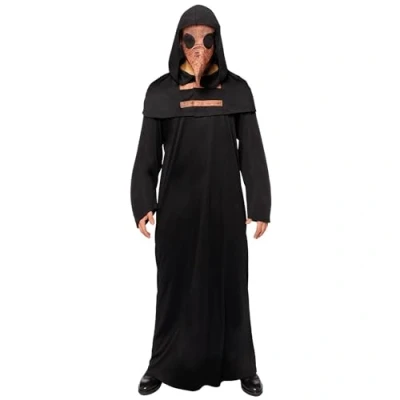 Afbeelding van Amscan Verkleedpak Plague Doctor Heren Polyester Zwart Maat M
