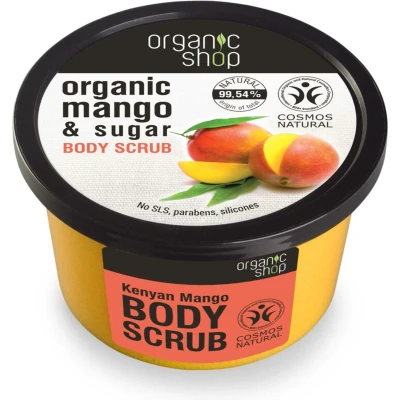 Afbeelding van 1+1 gratis: Organic Shop Body Scrub Kenyan Mango 250 ml