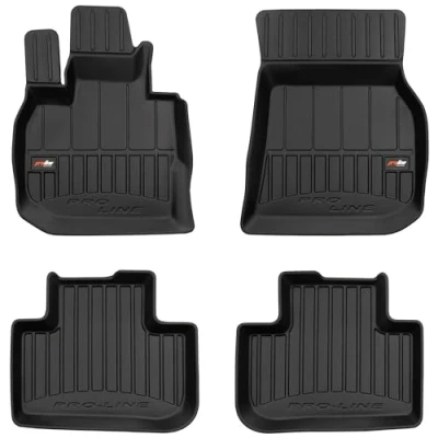 Afbeelding van M MOTOS Rubberen vloermatten voor BMW X4 G02 vanaf 2018. Verbeter je reiscomfort met de zwarte antislip automat 3D, alle weersomstandigheden, bescherming tegen vuil