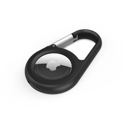 Afbeelding van Belkin Beschermende tracker houder met karabijnhaak voor Apple Airtag Zwart 1 stuk