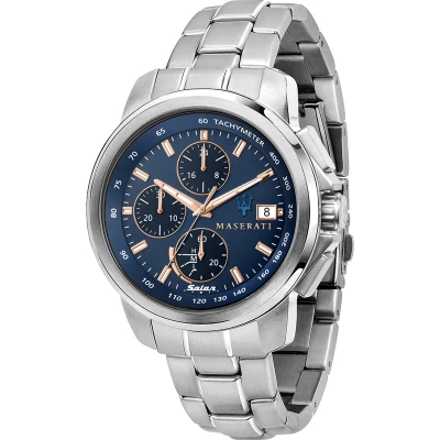 Afbeelding van Maserati Chronograaf, Heren, Maat: One Size, Silber
