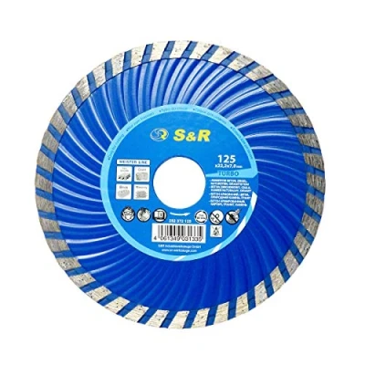 Afbeelding van S&amp;R Diamantzaagblad 125 x 2,2 (7,0) 22,2 mm Turbo, gewapend beton, graniet, natuursteen, baksteen, droogzagen