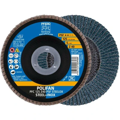 Afbeelding van PFERD 67764125 Z Psf Steelox Lamellenschijf Diameter 125 mm Boordiameter 22.23 10 stuk(s)