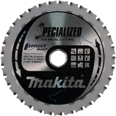 Afbeelding van Makita Cirkel Zaagblad 150x20x1,1 mm 33 Tanden B 69288
