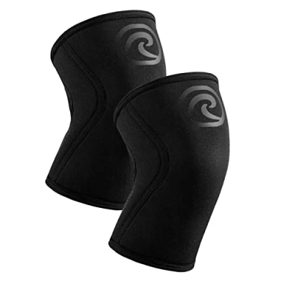 Afbeelding van Rehband Rx Paar kniebeschermers 7 mm voor gewichtheffen, powerlifting, kleur: carbon/zwart 1 paar, maat: XL