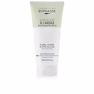 Afbeelding van Gezichtsmasker Byphasse Anti Imperfecties Matte afwerking Klei (150 ml)