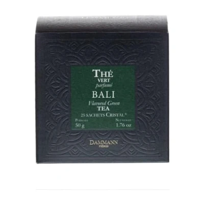Afbeelding van Dammann Frères Bali 25 cristal zakjes Groene thee met lychee en grapefruit aroma&#039;s composteerbare theezakjes