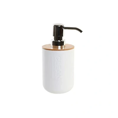 Afbeelding van Zeepdispenser DKD Home Decor 7 x 9 15,5 cm Natuurlijk Wit Polypropyleen