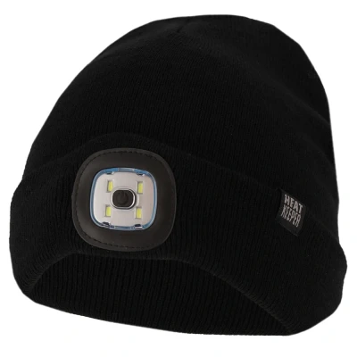 Afbeelding van Led Muts Heren Dames Beanie One Size Zwart Unisex