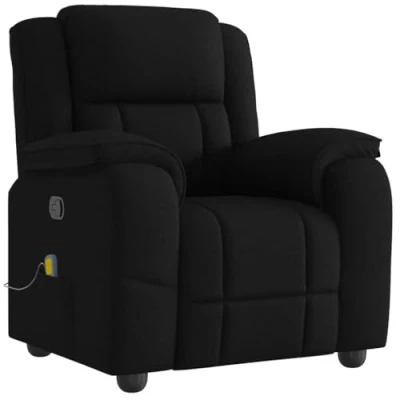 Afbeelding van vidaXL Massagestoel verstelbaar stof zwart4015712