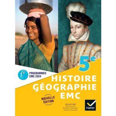Image de Histoire Géographie EMC 5e Ed. 2024 Livre élève