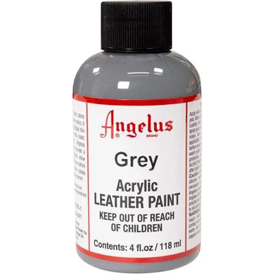 Afbeelding van Angelus Leather Acrylic Paint textielverf voor leren stoffen acrylbasis Grey 118ml