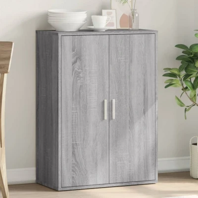 Afbeelding van vidaXL Dressoir 60x31x84 cm bewerkt hout grijs sonoma