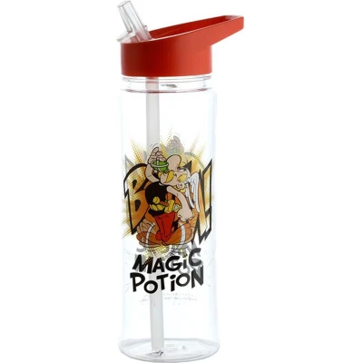 Afbeelding van Breukresistente Ecozen Waterfles 550ml met flip straw Asterix Toverdrank