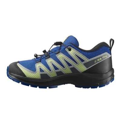Afbeelding van SALOMON XA PRO V8 WATERPROOF Wandelschoenen, uniseks, kinderen, Nautical Blue / Zwart Sharp Green, 30 EU