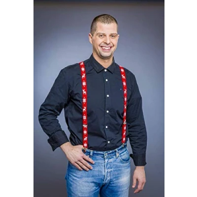 Afbeelding van Folat Bretels Kerst Rood