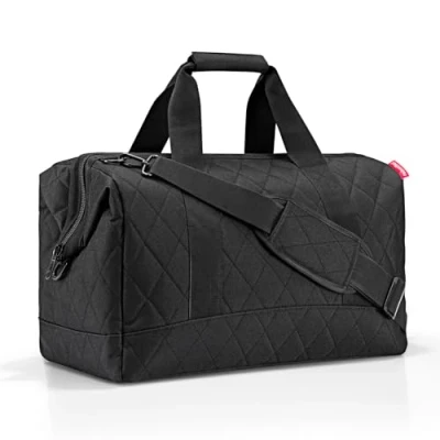 Afbeelding van Reisenthel Allrounder L Reistas Sporttas 30L Rhombus Black Zwart