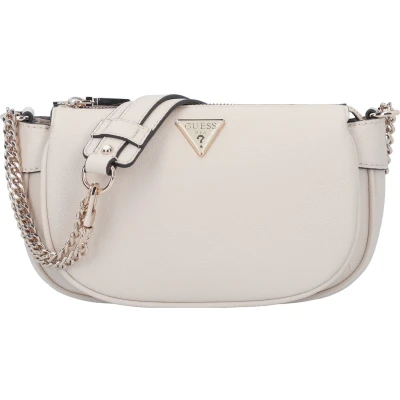 Afbeelding van Guess Medium Crossbodytas / Schoudertas Dames Fedora Logo Print Beige