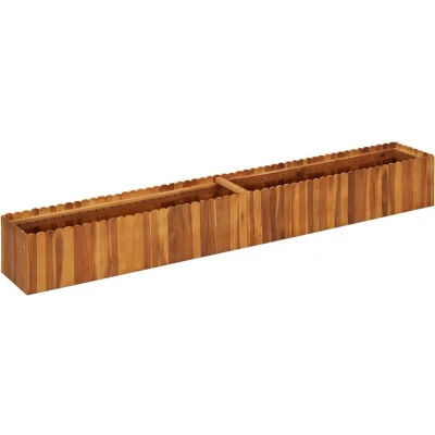 Afbeelding van Plantenbak verhoogd 200x30x25 cm massief acaciahout