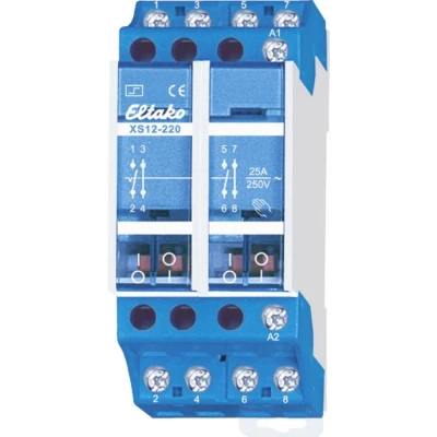 Afbeelding van Eltako XS12 220 230V Stroomstootschakelaar DIN rail 2x NO, NC 230 V 15 A 1 stuk(s)