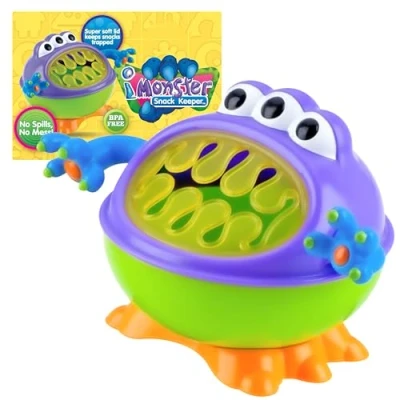 Image de Nûby 220007 Monster Boîte à goûter, multicolore