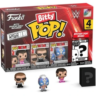 Afbeelding van Funko Pop! WWE Razor Ramon, Diesel, Rey Mysterio &amp; Mystery Bitty Series 03